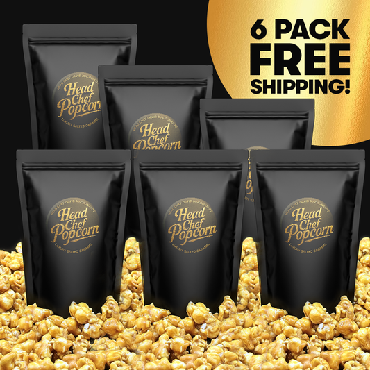 Ultra Gourmet 6 x 100g Pack Salted Caramel Popcorn - FREE Metro Shipping Australia