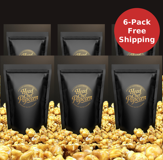 Ultra Gourmet 6 x 100g Pack Salted Caramel Popcorn - FREE Metro Shipping Australia